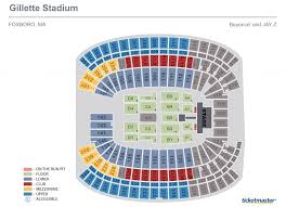 Gillette Stadium Seating Chart Concerts Seating Chart