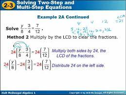 Algebra 1 5 Solve Equations With