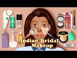 elegant indian bridal makeup animation