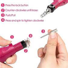 portable electric nail drill kit