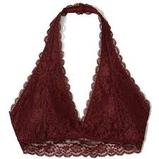 Hollister Lace Halter Bralette With Removable Pads 17