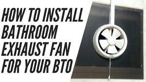 how to install toilet exhaust fan for