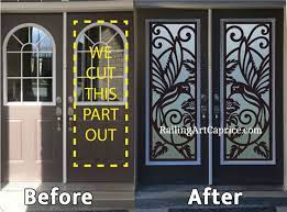 Decorative Door Inserts Installation In