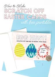 Your guests will have tons of fun scratching their cards to reveal hot, cute, rich and ugly celebrity men. How To Easily Make Diy Scratch Off Cards In Color Plus Free Easter Printable Persia Lou