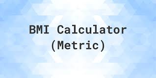 Bmi Calculator Metric Calculatio