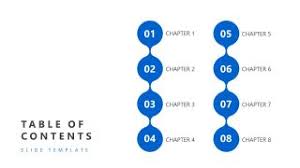 free table of contents powerpoint template