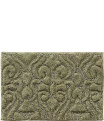 lombardi damask textured bath rug