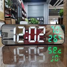 Digital Led Wall Clock Temperature