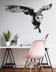 Australian Owl Flying Vinyl Wall Decal