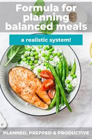 a formula for balanced meal planning