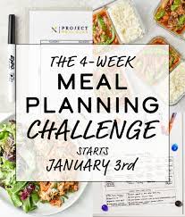 4 week meal planning challenge january