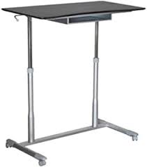 Just press a button and the desk moves up or down at 2 inches per second. Amazon Com Unique Furniture Height Adjustable Sit Stand Desk With Espresso Top Furniture Decor