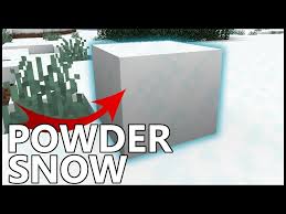 how to get powder snow in minecraft