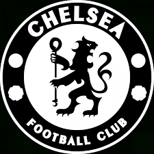 White animal logo, chelsea fc, blue, representation, sign, no people. 18 Chelsea Logo Black Png