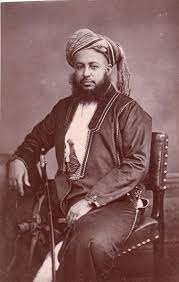 Antique photo of Bargash sultan of Zanzibar taken by Maull & Co London 1879
