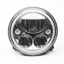 Vision X Lighting Vortex 7 Inch Round Led Headlamp With Halo Chrome 9891217 4wheelparts Com