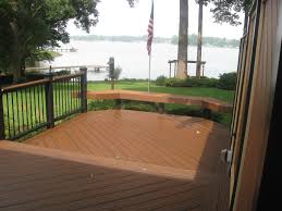 Composite Decking Material Colors With Dark Brown Color