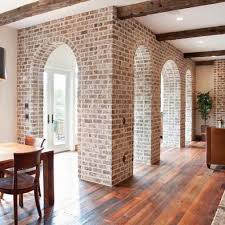 Whitewashed Brick Interior Archways