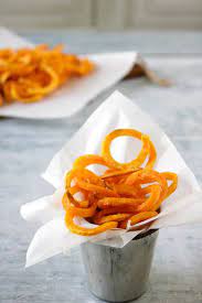 spiralized sweet potato fries veggie