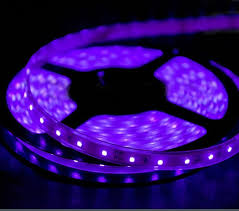 Purple Uv 420nm 100 Lumens Ft Led Light Strip Ultra Violet 20 Leds Ft Waterproof