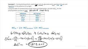How To Find Standard Gibbs Free Energy