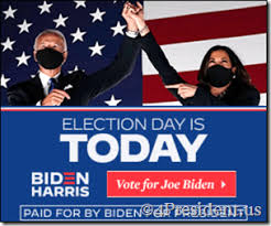 On april 25th, 2019, joe biden announced his campaign for the presidency in the 2020 election.1 among his announcement materials was a logo featuring the letters j and o in blue, followed by three red striped meant to represent the letter e. Joe Biden Election Day Is Today Blog Ads On Vox Website In 300x250 728x90 970x250 And 300x600 Sizes 2020 Presidential Campaign Blog