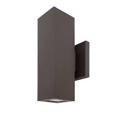 Up Down Wall Sconce 11in Bronze Square Cylinder Led Wall Light 1400 Lumens 3000k Wss 30k20 Udbr