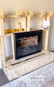 Diy Fireplace With An Electric Insert