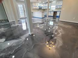 clear epoxy floor coating concrete