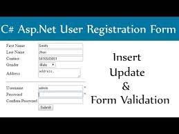 c asp net user registration or sign