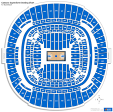 caesars superdome basketball seating
