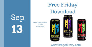 Learn about the kroger app and how to coupon. Free Friday Download Reign Energy Drink Kroger Krazy