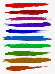 Diffe Colors Of Paint Brush Strokes