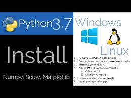 install python 3 7 on windows or linux