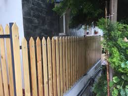 Plain Matte Wood Picket Fence 3 3ft