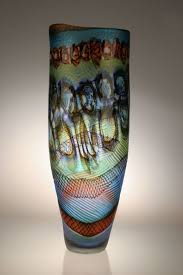 Hand Crafted Murano Art Glass Vase By