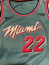 Tyler herro miami heat vice versa city edition jersey pink blue l. Nike Miami Heat Nba Jerseys For Sale Ebay