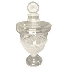 large glass apothecary jar by seguso
