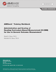 Pdf Aimsweb Training Workbook Administration And Scoring