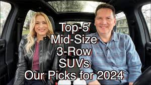 top 5 mid size 3 row suvs our top