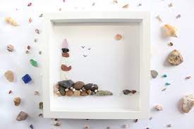 Diy Sea Glass Art With Pebbles Tutorial