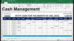 daily cash sheet template excel