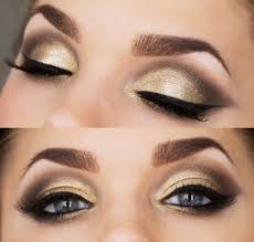 gold smokey eye makeup 1 beauty and blush