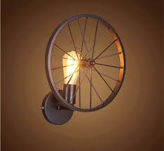 Wall Lamp In The Shape Of A Bicycle
