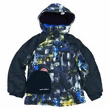 Zero Xposur Boys Insulated Puffer Jacket Winter Snowboard Coat Beanie