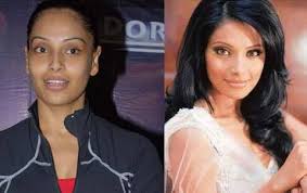bollywood beauties with and without makeup