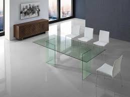 Miami Clear Glass Dining Table