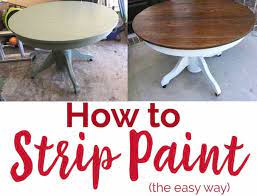 how to strip paint from wood easily
