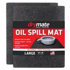 drymate osm2936c large 29 x 36 spill premium absorbent mat reusable oil pad contains liquids protects garage floor surface