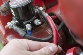 the solenoid on a riding lawn mower